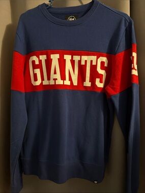'47 Giants Navy Crewneck with Red Chest Stripe